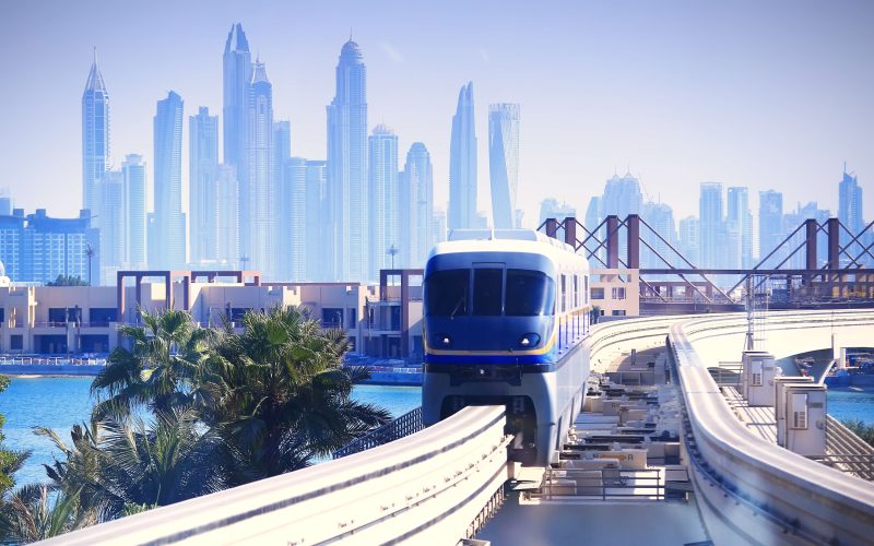 Palm island Monorail Dubai
