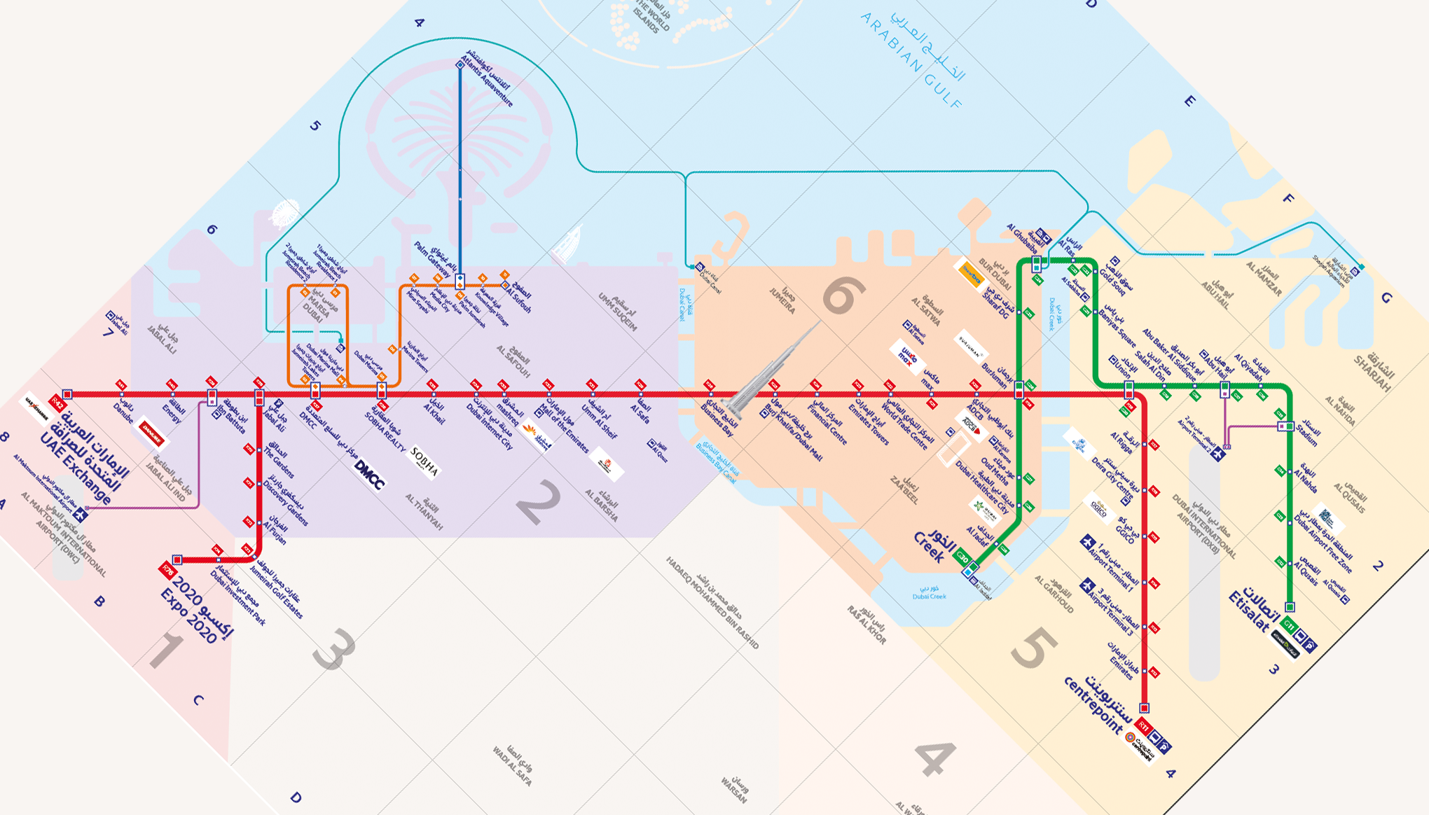 red-line-metro-in-dubai-winter-festival-dubai