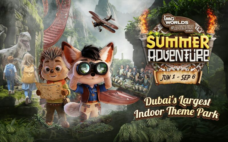 Inside IMG Worlds of Adventure, the largest indoor theme park in the world, in Dubai